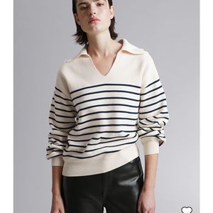& Other Stories Relaxed Collared Sweater